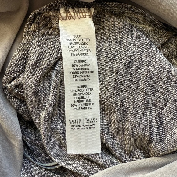 WHBM Marled Knit Dress Heather Grey Size Small - Picture 11 of 11